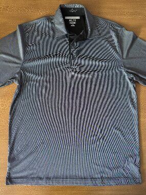 Greg Norman Short Sleeve Button Play Dry Polo - Size Large
